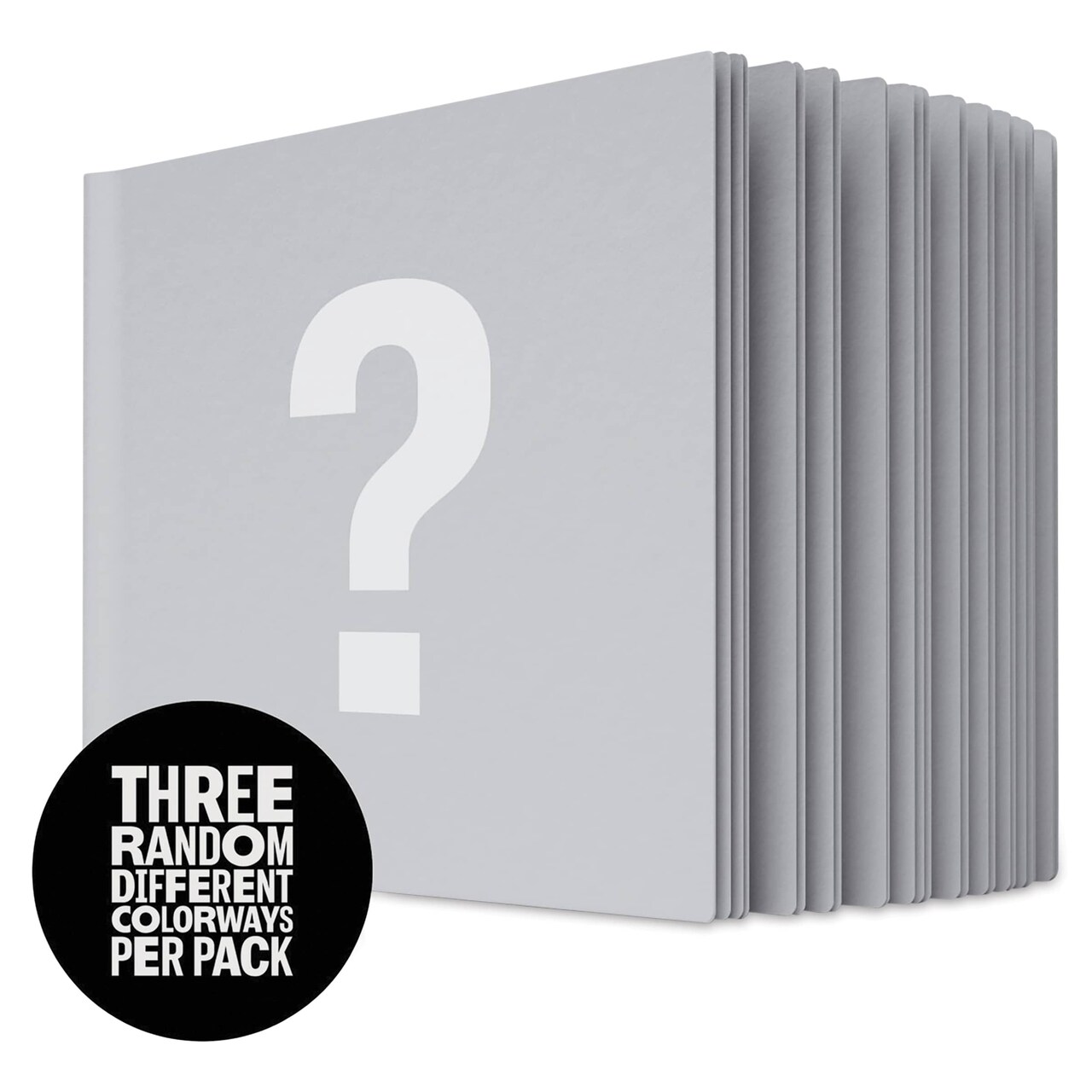 Uglybooks Perfect Bound Notebook - NO.2 Mystery, 5-3/4" x 8", 135 gsm, Pkg of 3